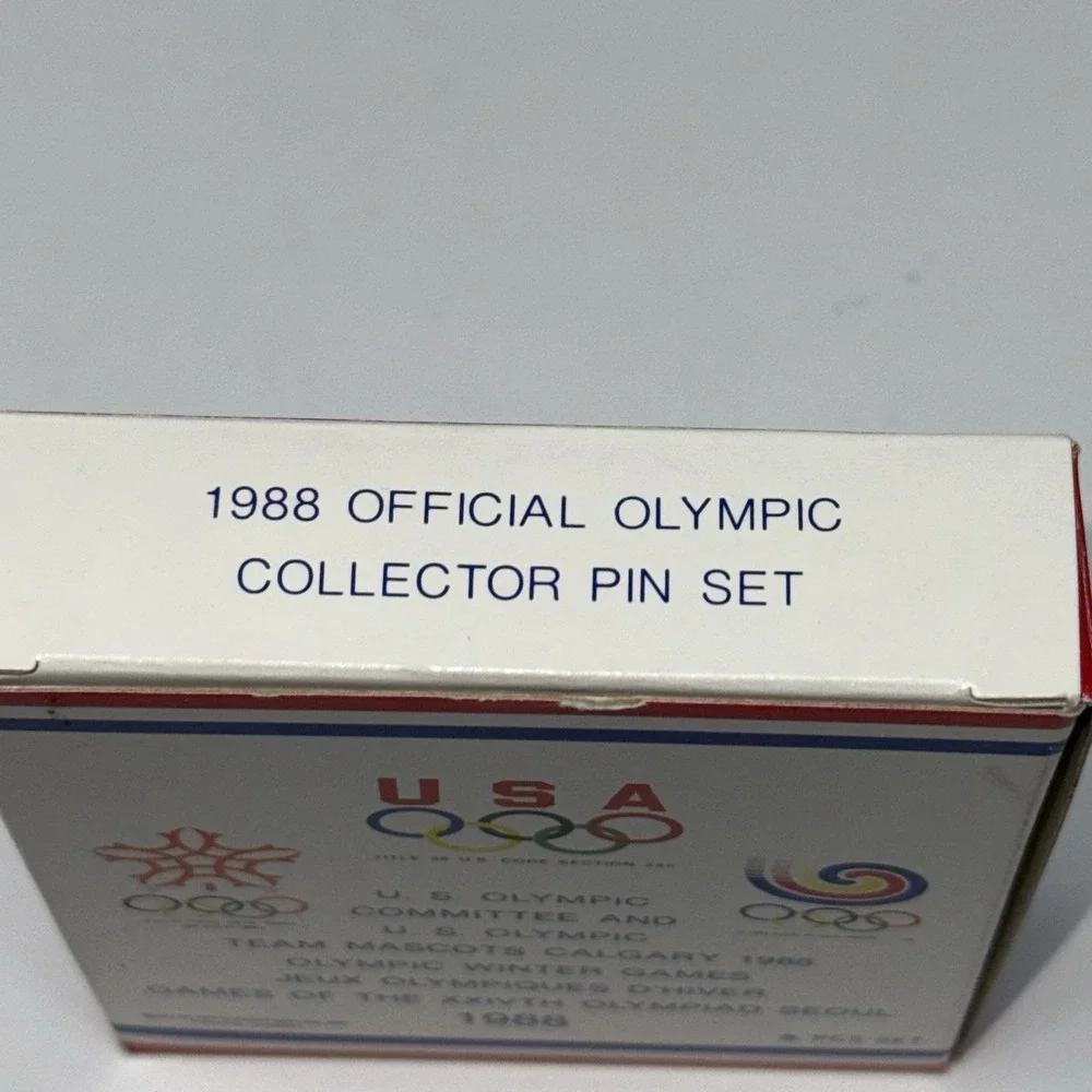 Worldwide Sponsor 1988 Olympic Games Set of Six  Olympic Pin Badge Set